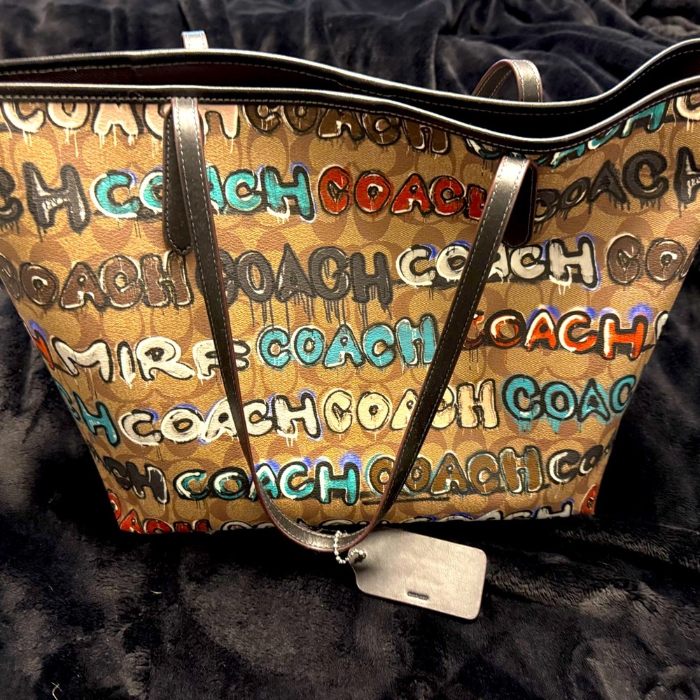 Coach X Mint + Serf City Tote In Signature Canvas